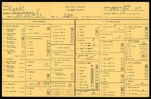 WPA household census for 330 W 39TH STREET, Los Angeles County