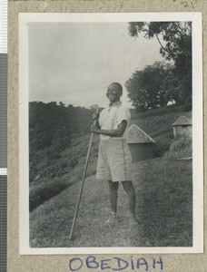 Mission worker, Chogoria, Kenya, ca.1953