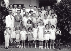 French missionaries and their families, in Cameroon