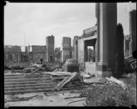 Institutional building destroyed by the Long Beach earthquake, Southern California, 1933