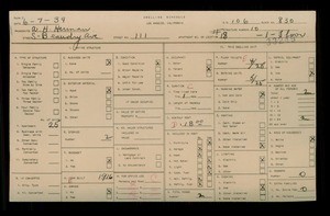 WPA household census for 111 S BEAUDRY AVE, Los Angeles