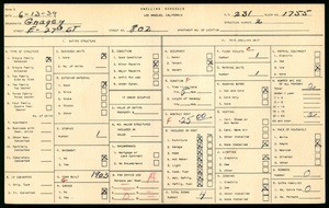 WPA household census for 802 EAST 27TH STREET, Los Angeles
