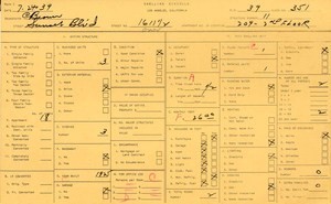WPA household census for 1611 W SUNSET, Los Angeles