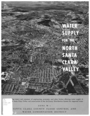 Water Supply For The North Santa Clara Valley : a Financing and Engineering Reports