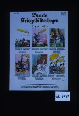 Bunte Kriegsbilderbogen. Zeppelinchen