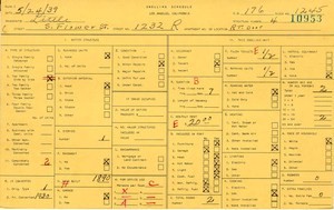 WPA household census for 1232 S FLOWER, Los Angeles
