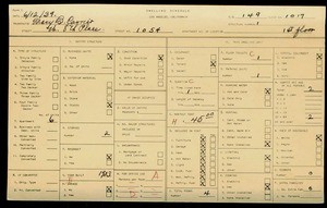 WPA household census for 1054 W 8TH, Los Angeles