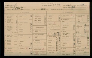 WPA household census for 355 W 73RD ST, Los Angeles County