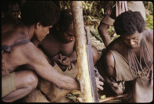 Men exchanging betel for kofu shell money