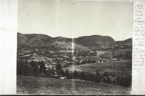 No. 22. Second view of Ootacamund, tkane to the south-east. The road in the background leads over a low pass to Keti and Coonoor