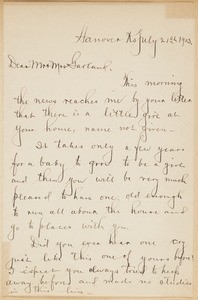 Forra, letter, 1903-07-21, to Hamlin & Zulime Garland