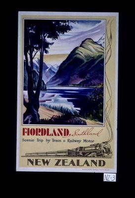 Fiordland, Southland. Scenic trip by train & railway motor
