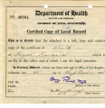 Certified copy of Birth Certificate, [George] Kazuo Kawaichi, September 25, 1926