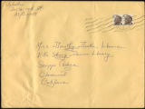 Envelope from Calisher's letter to Drake, 1969 May 19