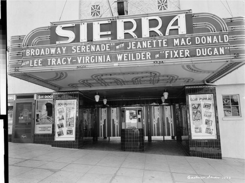 Front of Sierra Theatre