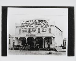 Robert C. Ross General Merchandise, Cotati, California, about 1910