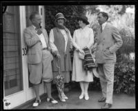 Howard Chandler Christy, Nancy Palmer, Jessie Hays, and William H. Hays