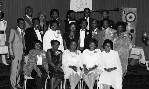 Centralites of Southern California event group portrait, Los Angeles, 1986