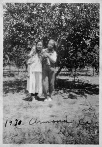 2 girls, Armona, Calif 1920