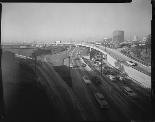 Los Angeles freeway interchange