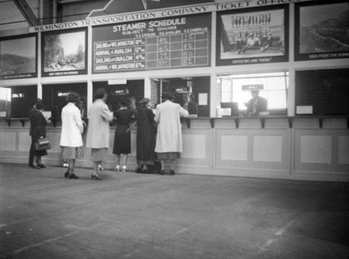L. A. Harbor, ticket offices at the Catalina terminal