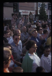 Crowd at LA's first parade