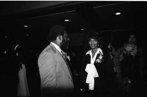 Guests talking during the NAACP Image Awards, Los Angeles, 1978