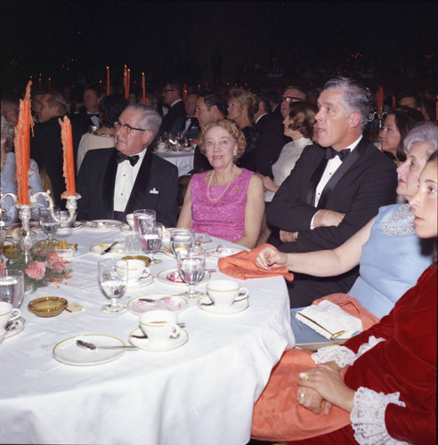 Guests at Pepperdine's Birth of a College dinner, 1970