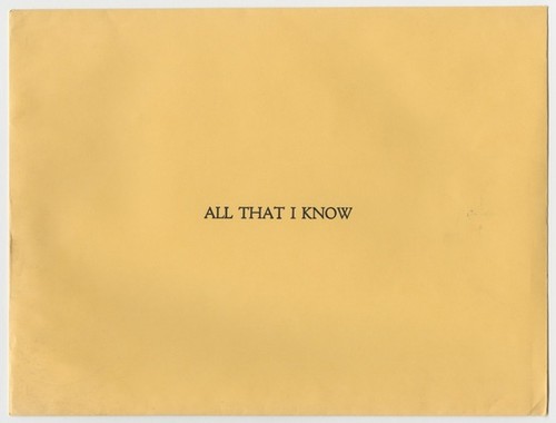 Untitled (All That I Know)