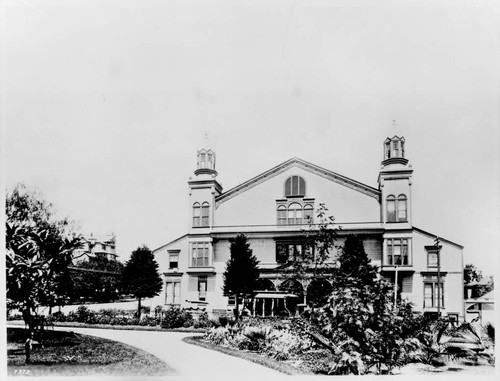 Fifth and Olive Streets, Hazard's Pavilion, 1887