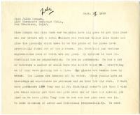 Letter from William Randolph Hearst to Julia Morgan, September 18, 1929
