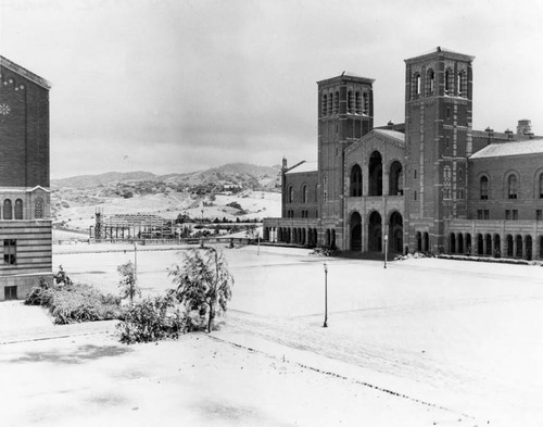 Snow on the grounds, U.C.L.A