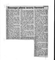 Sewage plans worry farmers