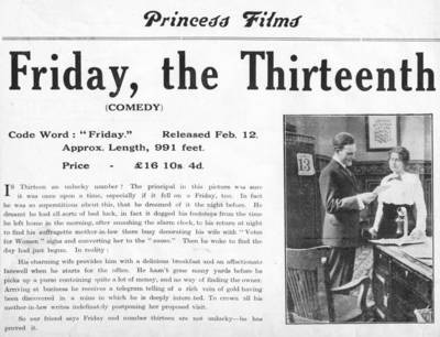 Friday the Thirteenth, 1913