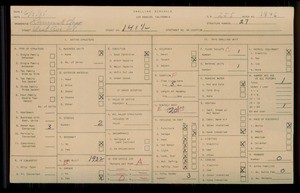 WPA household census for 141 1/2 W 28TH AVENUE, Los Angeles
