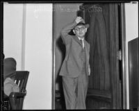 Edward Brody interrogated for murder of Dr. Leonard Siever, Los Angeles, 1935