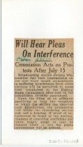 Will Hear Pleas On Interference