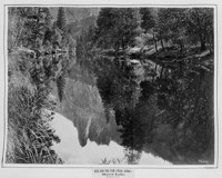 KEE-KOO-TOO-YEM (Water Asleep), Mirror Lake. [i.e. Loya, The Sentinel, reflected, Yosemite Valley]