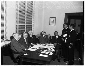 Special Civil Service Commission to interview firemen for Fire Chief post, 1956