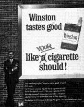 Winston tastes good like your cigarette should!