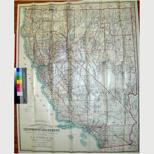 Webers Township and County Map of the States California and Nevada : compiled from the latest official data