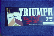 Triumph 3mg. Tar. Taste test winner