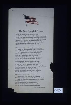 "The Star Spangled Banner."