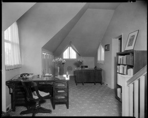 Upstairs office, Doheny Mansion, Chester Place, Los Angeles, Calif., 1933