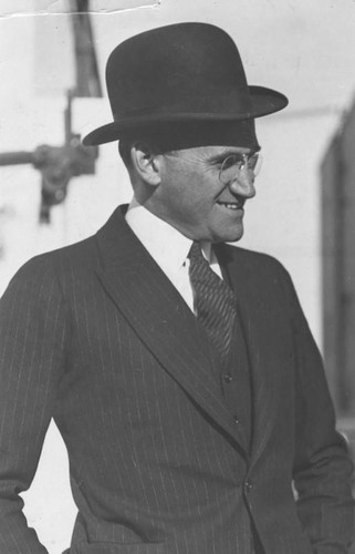 Samuel Goldwyn, with hat