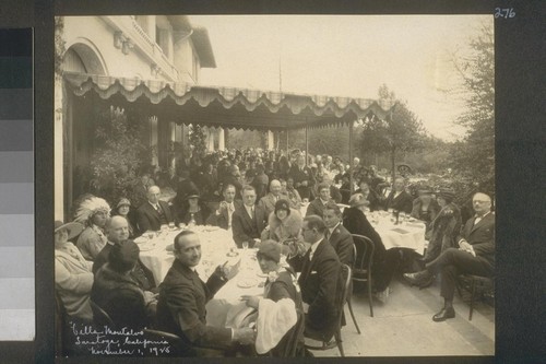 "Villa Montalvo" Saratoga, California, November 1, 1925