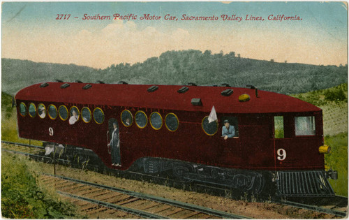 2717 - Southern Pacific Motor Car, Sacramento Valley Lines, California