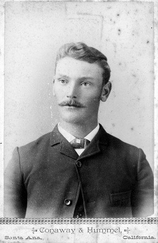 Head and shoulders portrait of an unidentified young man