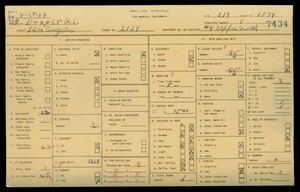 WPA household census for 2139 S LOS ANGELES, Los Angeles