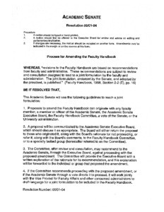 USC Academic Senate resolution 00/01-04, 2000-12-07